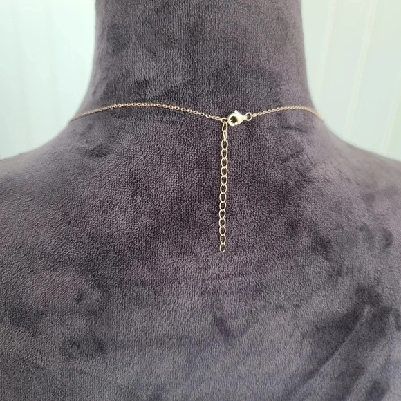 Womens N925 Silver Plated Rose Gold Heart Layered Pendant Necklace Choker Gift - Picture 3 of 9